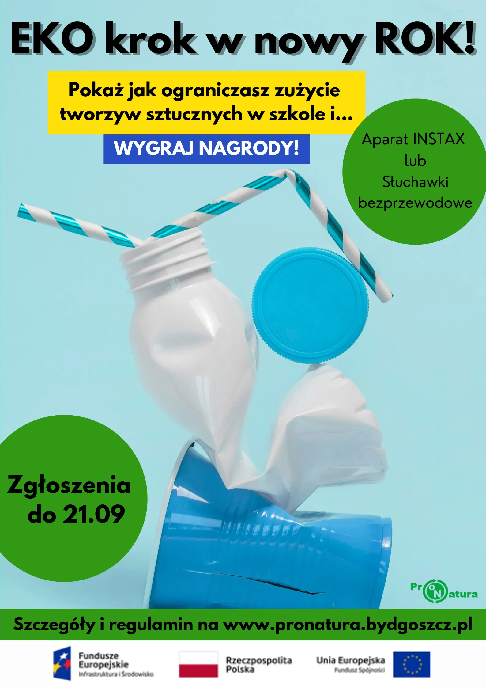 Pokaż, jak ograniczyć użycie tworzyw sztucznych w szkole! Konkurs dla uczniów klas IV-VIII